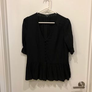 Madewell peplum blouse